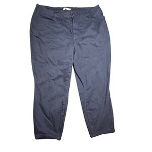 True+ Black Cropped Pants Women's Plus Size 24‎ Casual Everyday